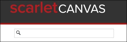 Image from ScarletCanvas showing the search bar.